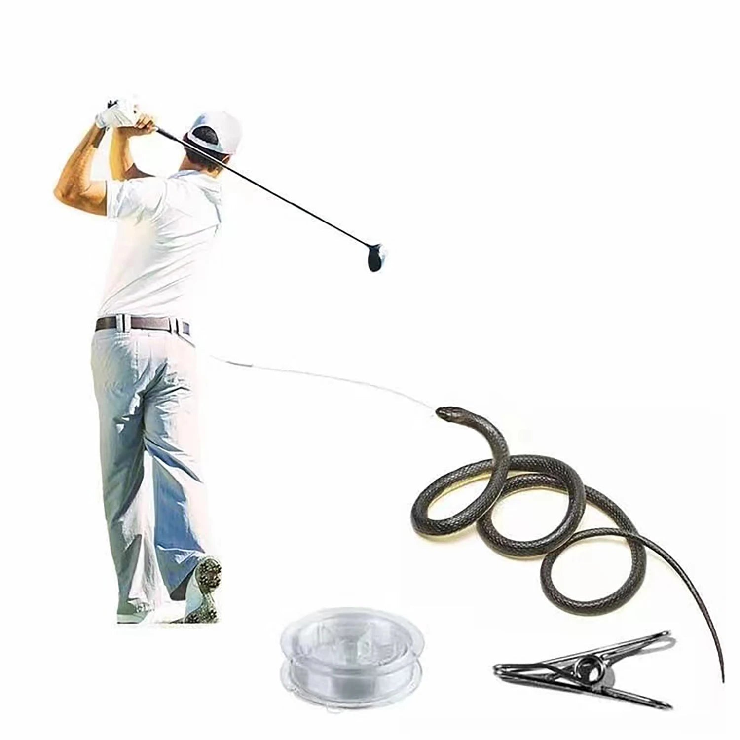 Fake Snake On A String Prank